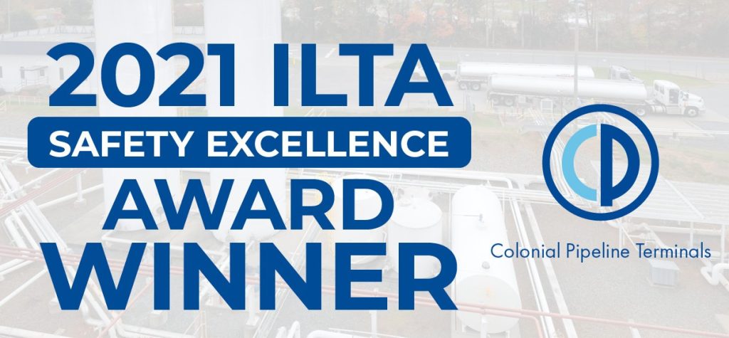 Colonial is the 2021 Safety Excellence Award